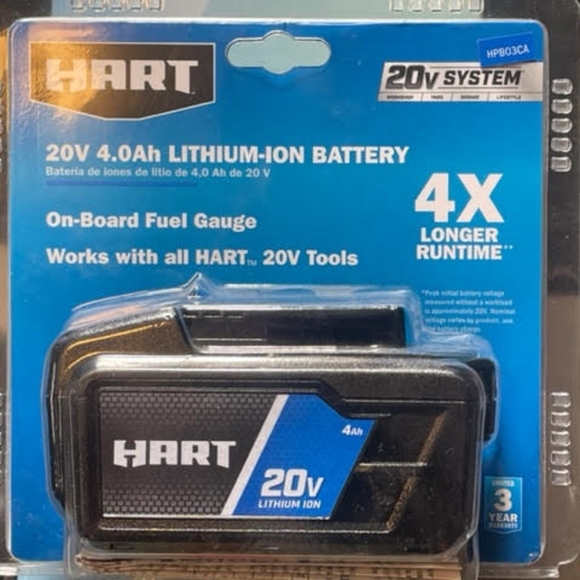 Hart 4X 20V batteries - Picture 3 of 3